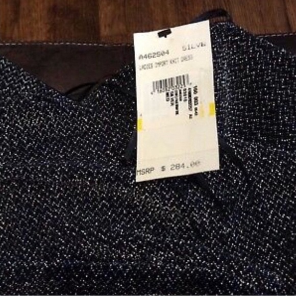 ABS by Allen B Swartz Strapless Metallic Mini Dress M - Picture 5 of 5